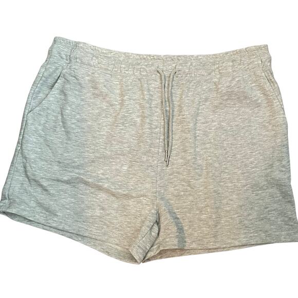 Halston Women Athletic Shorts XL Gray Elastic Adjustable Waist Outdoor Sports - Picture 1 of 7